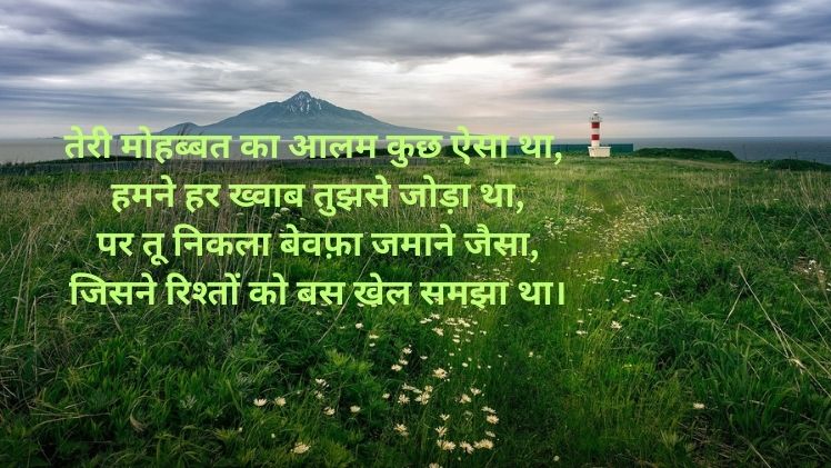 Bewafa Shayari Hindi