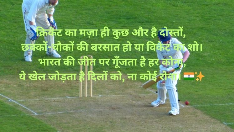 Cricket Shayari Status Hindi