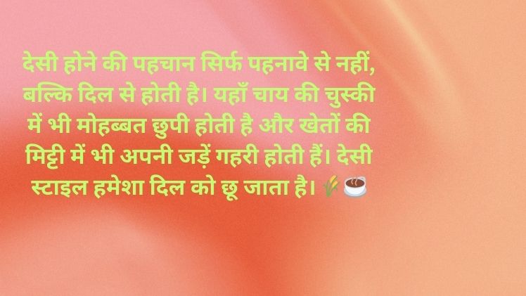 Desi Status in Hindi Whatsapp status