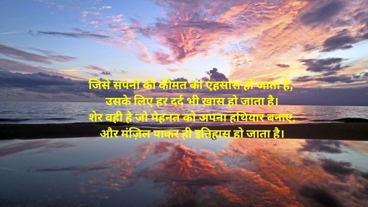 Shero Shayari in Hindi Image