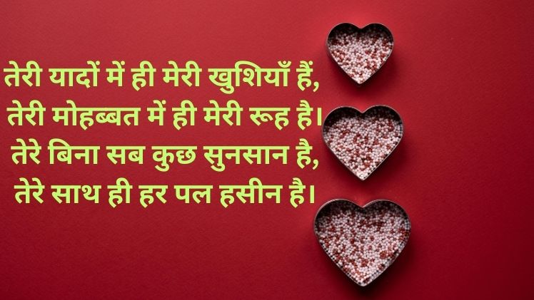 two line love shayari image